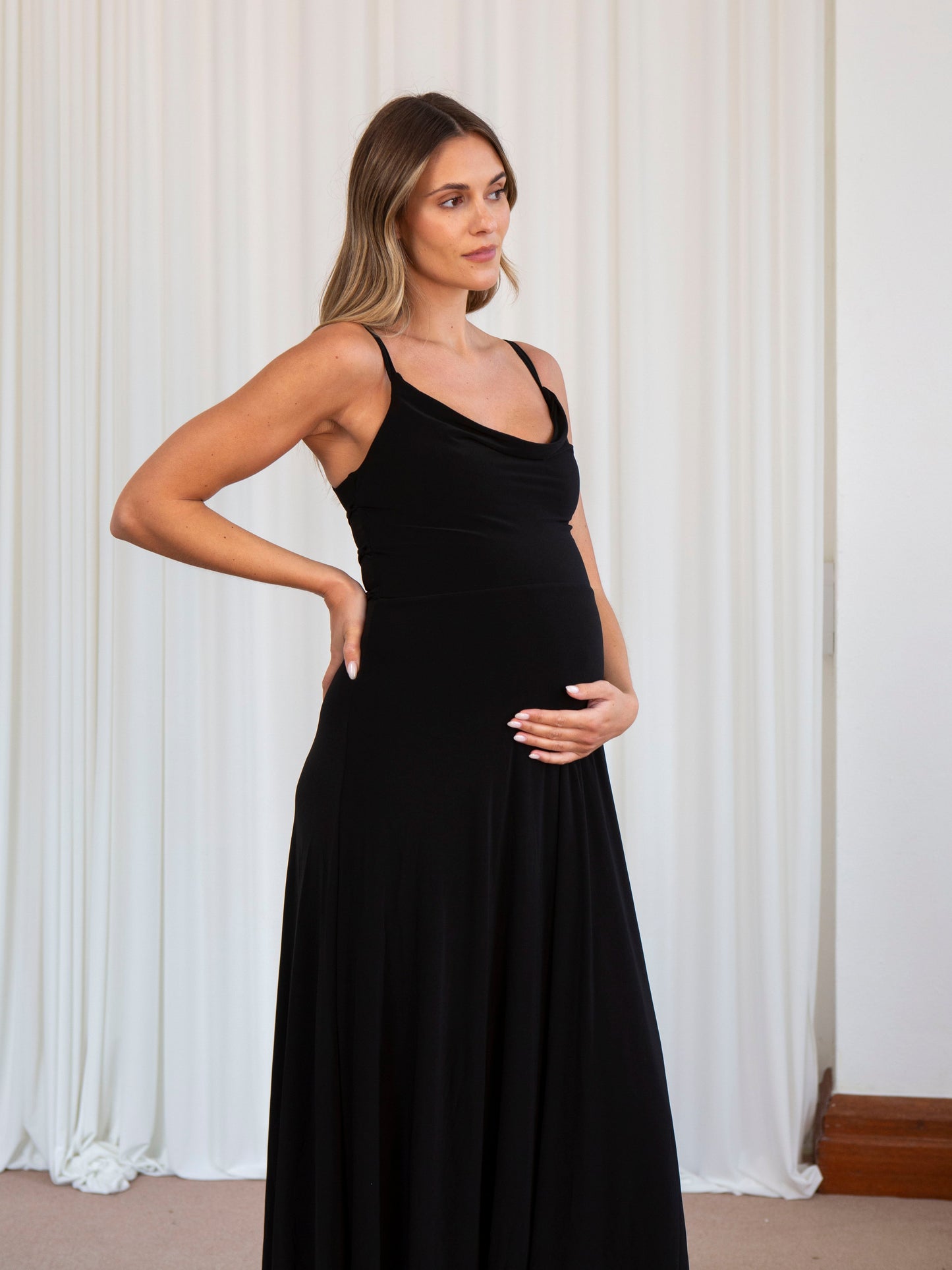 Lulah Drape Maxi Dress