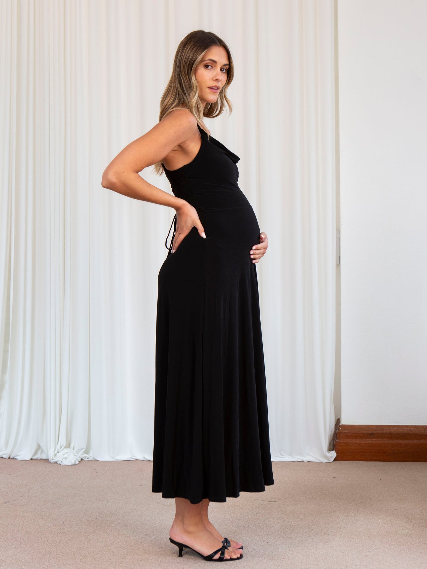Lulah Drape Maxi Dress