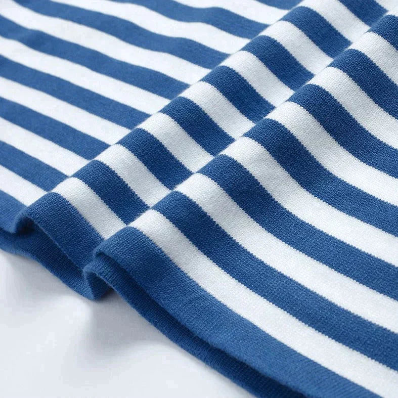 Gail | Striped Cotton Long Sleeve T-Shirt for Women