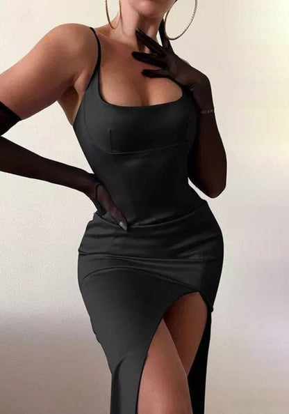 Spaghetti Strap Midi Dress